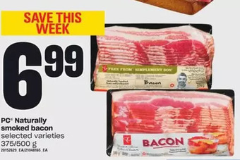 Independent Grocer Pc naturally smoked bacon offer