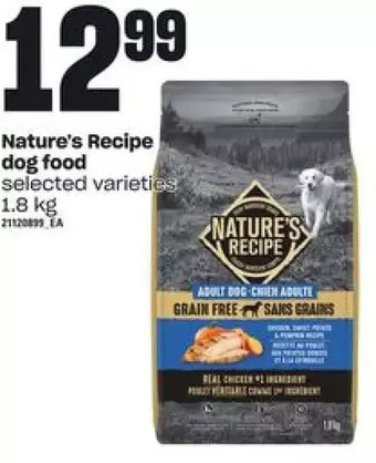 Independent Grocer Nature's recipe dog food offer