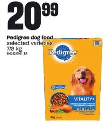 Independent Grocer Pedigree dog food offer