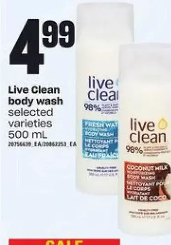 Independent Grocer Live clean body wash offer