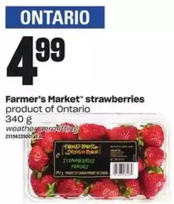 Loblaws Farmer's market strawberries offer