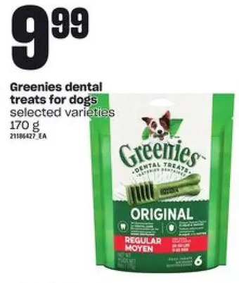 Loblaws Greenies dental treats for dogs offer