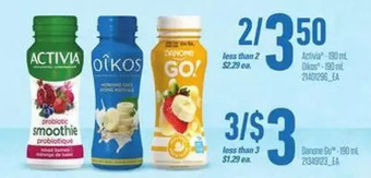 Loblaws Activia, danone go offer