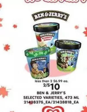 Loblaws Ben & jerry's offer