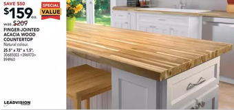 RONA Leadvision finger-jointed acacia wood countertop offer