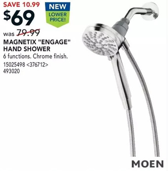 RONA Magnetix "engage" hand shower offer