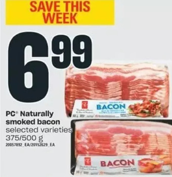 Valu-mart Pc naturally smoked bacon offer
