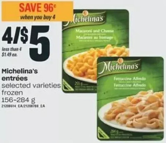 Valu-mart Michelina's entrees offer