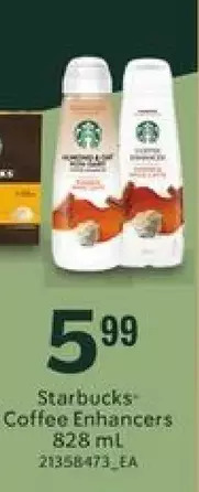 Zehrs Markets Starbucks coffee enhancers offer