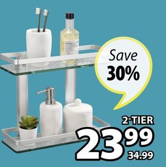 JYSK Esrum glass wall shelves offer