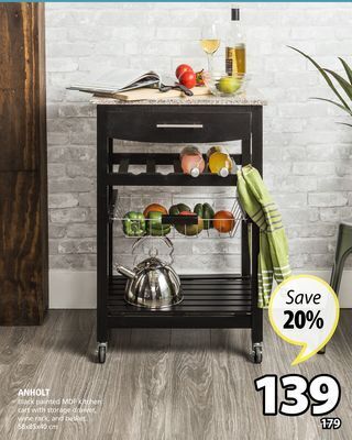 JYSK Anholt kitchen cart offer