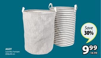 JYSK Agot laundry hamper offer