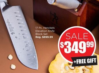 Kitchen Stuff Plus 17 pc. henckels elevation knife block set offer