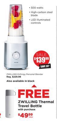 Kitchen Stuff Plus Zwilling enfinigy personal blender offer