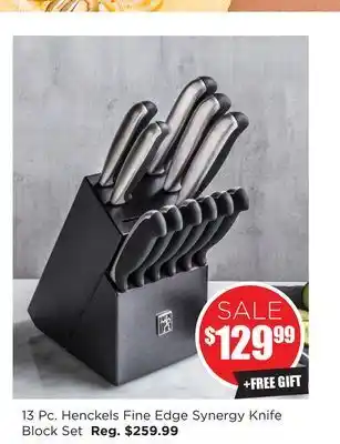 Kitchen Stuff Plus 13 pc. henckels fine edge synergy knife block set offer