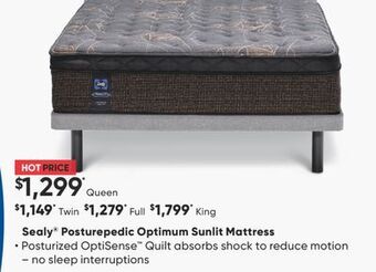 Sleep Country Sealy® posturepedic optimum sunlit mattress offer