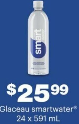 Wholesale Club Glaceau Smartwater 24 x 591 ml offer