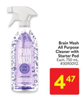Walmart Brain wash all purpose cleaner with starter pod offer