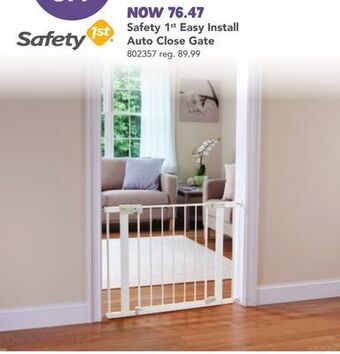 Babies 'R' Us Safety 1st easy install auto close gate offer