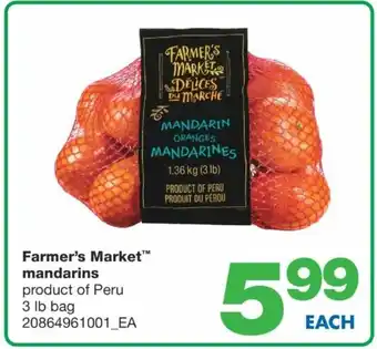 Wholesale Club Farmer's Market Mandarins 3lb offer
