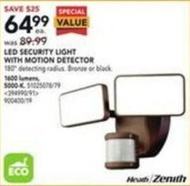 RONA Led Security Light With Motion Detector offer