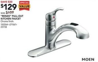 RONA Renzo Pull-Out Kitchen Faucet offer