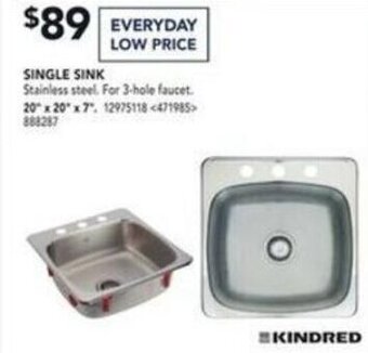 RONA Single Sink 20"x20"x7" offer