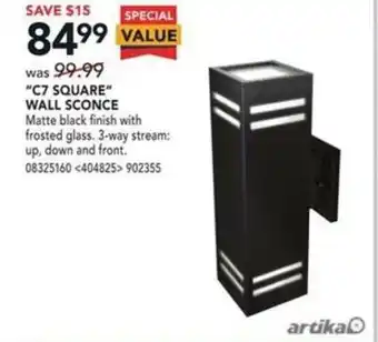 RONA C7 Square Wall Sconce offer