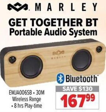 2001 Audio Video Marley Portable Audio System offer