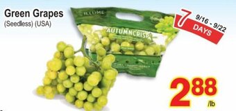 T&T Supermarket Green Grapes (Seedless) offer