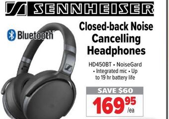 2001 Audio Video Sennheiser closed-back noise cancelling headphones offer