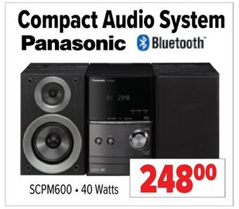 2001 Audio Video Panasonic compact audio system offer