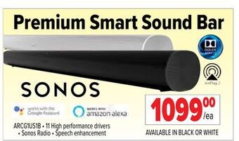 2001 Audio Video Sonos premium smart sound bar offer