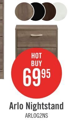 The Brick Arlo nightstand - grey offer