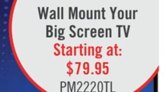 The Brick Corliving tilting wall mount for 40" - 100" televisions offer