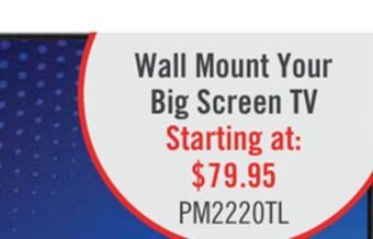 The Brick Corliving tilting wall mount for 40" - 100" televisions offer