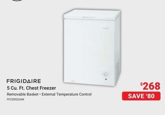 Visions Electronics Frigidaire 5 cu. ft. chest freezer offer