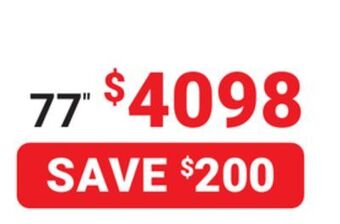 Visions Electronics Lg oled evo c2 4k hdr oled evo 77" smart tv offer