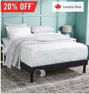 The Brick Breeze queen platform base - dark grey offer
