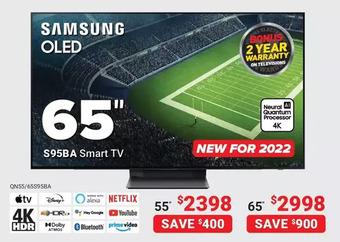 Visions Electronics Samsung 65" smart tv offer