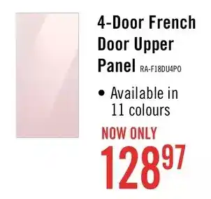 The Brick Samsung 4-door french door upper panel offer