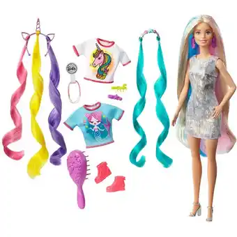 Toys R us Barbie fantasy hair doll with mermaid & unicorn looks offer
