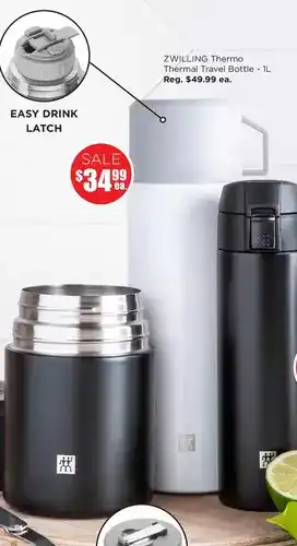 Kitchen Stuff Plus Zwilling thermo thermal travel bottle offer