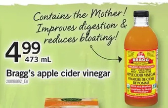 Fortinos Bragg's apple cider vinegar offer