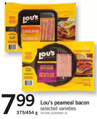 Fortinos Lou's peameal bacon offer