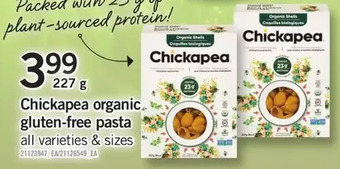 Fortinos Chickapea organic gluten-free pasta offer