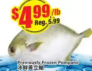 Btrust Supermarket Previously frozen pompano offer