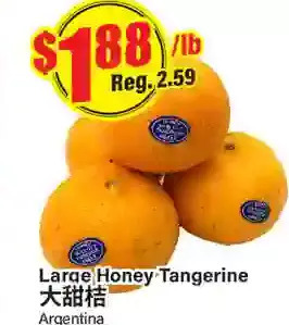 Btrust Supermarket Large honey tangerine offer