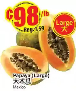 Btrust Supermarket Papaya (large) offer