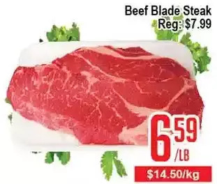 Skyland Foodmart Beef blade steak offer